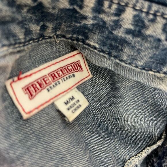 True Religion Denim Chambray Shirt Dress - Picture 4 of 4